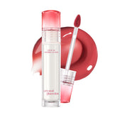 CLIO Crystal Glam Tint bottle-pour shows effortless, controlled application.