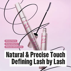 Lash swatch shows natural curl and defined length for effortless daytime looks