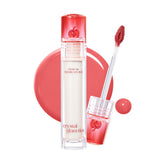 CLIO Crystal Glam Tint 019 Baby Apple bottle with glass-like finish and smooth texture.
