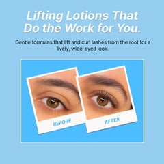 CLIONE PRIME setting solution bottle highlights long-lasting lift up to 8 weeks.