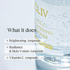 CLIV Vita C packaging display presents premium skincare packaging.