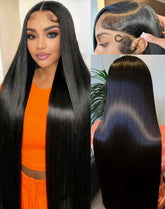 Cllok 30-inch straight wig with 13x6 lace front for natural parting