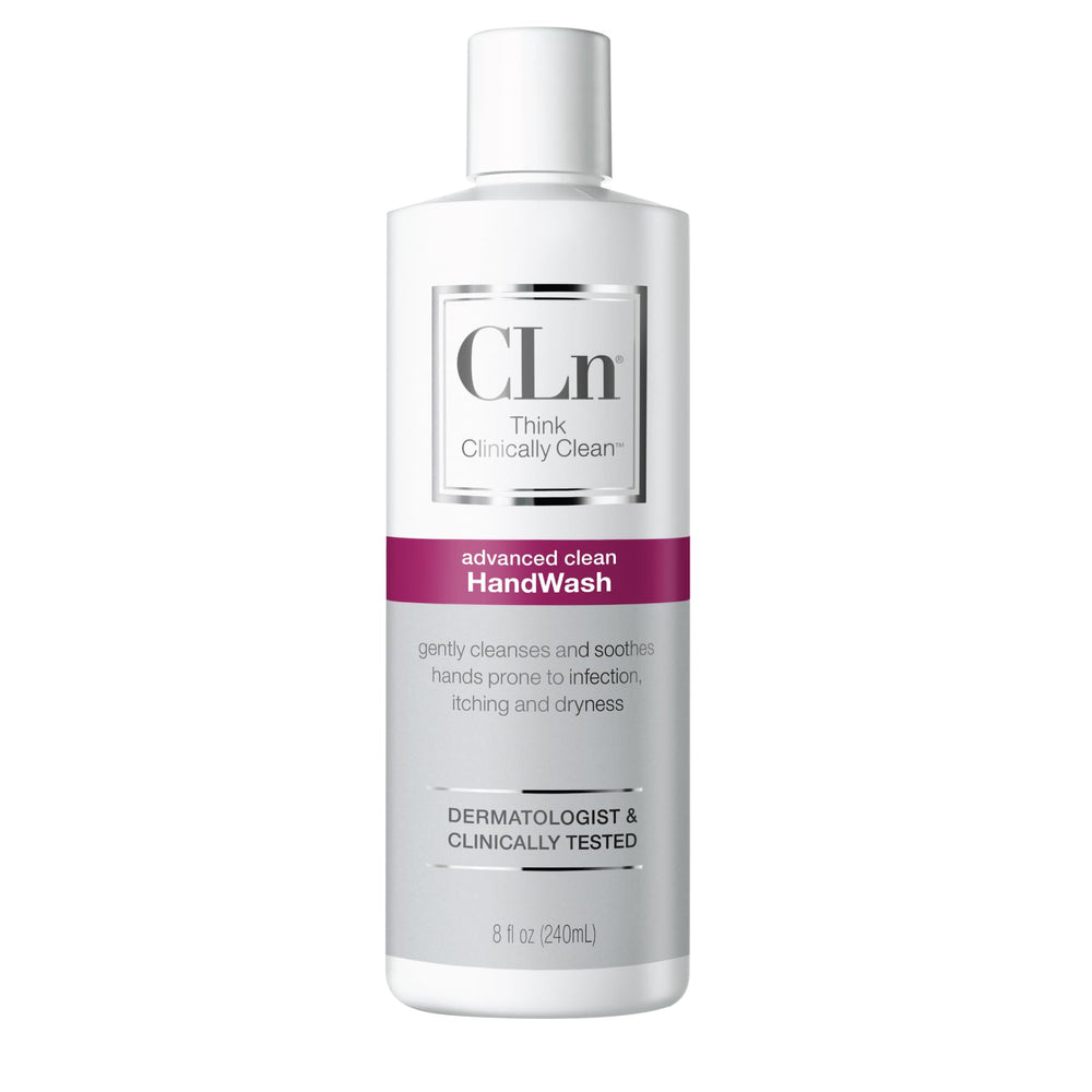 CLn HandWash bottle front highlights advanced hygiene for sensitive hands.
