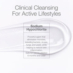 CLn SportWash being massaged onto back and limbs after training.