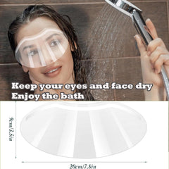 CLOEWCL face shield for shower keeps water from eyes with visibility intact.