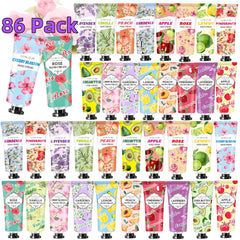 CLOTHES OF SKIN 86-pack rose hand cream, travel-size moisture for daily care.