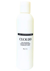 CLOUDD fragrance-free curl leave-in bottle shows unscented formula for sensitive scalps.