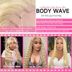 Cloudeer pre-plucked 613 wig with baby hairs for a natural hairline.