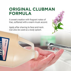 Clubman Lustray Lilac cap detail with classic packaging.