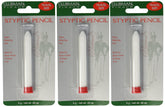 Clubman Pinaud styptic pencil travel-pack close-up for quick nick stopping on the go.