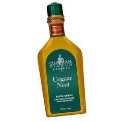 Clubman Reserve Cognac Neat aftershave bottle with warm, refined scent for post-shave refresh.