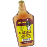 Clubman Special Reserve bottle on a wood surface showcasing a classic masculine fragrance