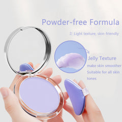 CLY AMS jelly setting powder with mini puff enables quick on-the-go touch-ups.