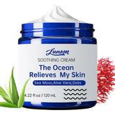 CLY AMS natural soothing eczema cream jar demonstrating deep hydration for dry skin