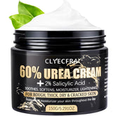 Clyecfra 60% Urea Cream bottle highlighting deep hydration for dry skin