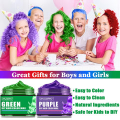 CMWGKBC blue hair color wax delivers vibrant, non-permanent shade