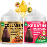 CMWGKBC collagen hair mask jar for deep hydration and elasticity.