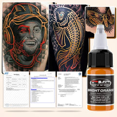 CNC Tattoo Ink Set shading and liner ink for clean lines