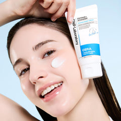 CNP Barrier Reset Cream texture swirl on skin demonstrating deep hydration