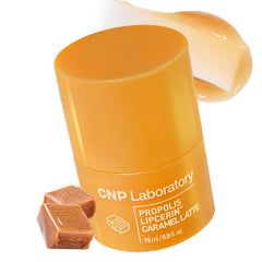 CNP Café Lip Butter bottle featuring Propolis Lipcerin for rich, all-day hydration.