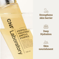 Honey-toned bottle closeup evokes a gentle, nourishing skincare ritual