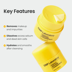 CNP Propolis Deepcerin Cleansing Balm near eyes indicating safe eye cleansing