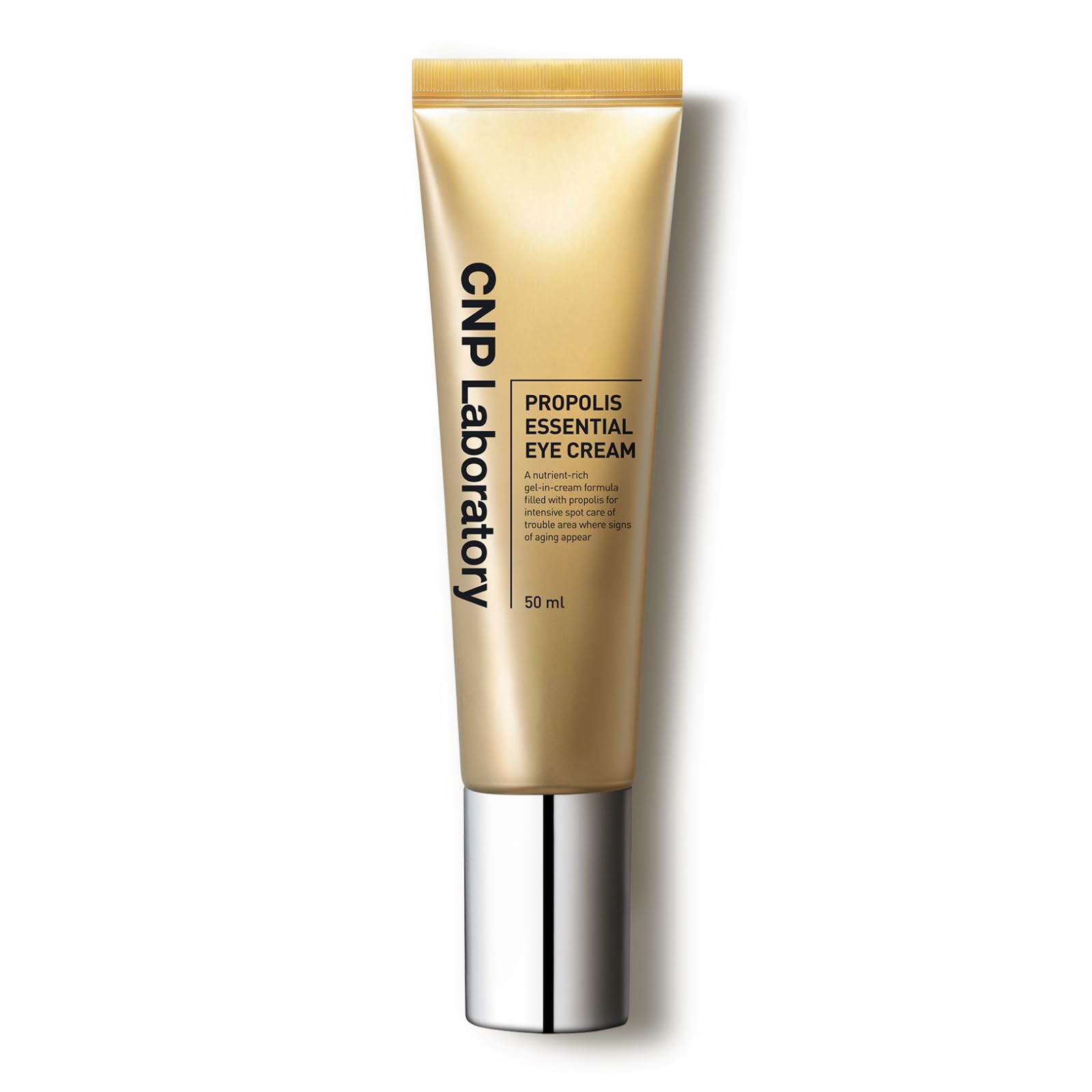 CNP Propolis Eye Cream tube closeup for nourished under-eye care
