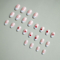 CnSybaris short oval press-on nails with comfortable wear