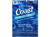 Coast deodorant soap bar front view highlights compact 4 oz size for daily use.