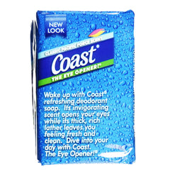 Coast Original Blue bar on sink, ready for daily cleansing.