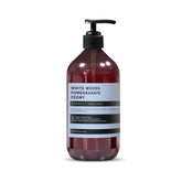 COCO by Stone White Woods hand soap bottle pour showing gentle cleansing