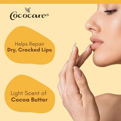 Applied on lips, COCOCARE leaves silky coverage with a subtle cocoa aroma.