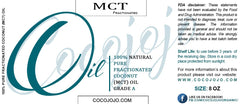 Cocojojo MCT oil pour shows liquid texture ideal for massage and hair care