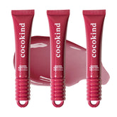 Cocokind Ceramide Lip Blur Balm Burgundy gloss hydrates and smooths lip texture.