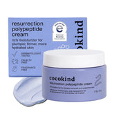 Cocokind Resurrection Polypeptide Cream bottle shows hydrating daily moisturizer