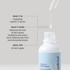 Cocokind Vitamin C Glow Serum dropper ready for precise application