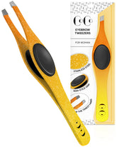 Coco's Closet professional tweezers with slant tips for precise eyebrow shaping.