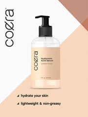 Coera serum texture close-up shows silky lightweight gel