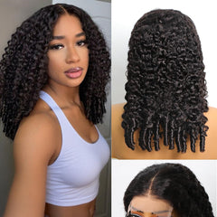 Coliki 22-inch Burmese curly wig with 250 density and HD closure for natural fullness.
