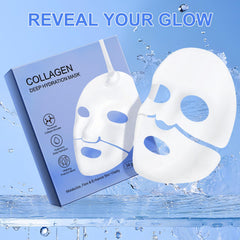 Collagen Face Mask application around eye area to reduce fine lines