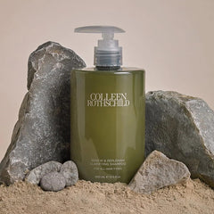 COLLEEN ROTHSCHILD Renew & Replenish Shampoo packaging emphasizes brand promise and travel-friendly design.