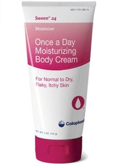 Coloplast Sween 24 unscented cream bottle for 24-hour skin moisturization and protection