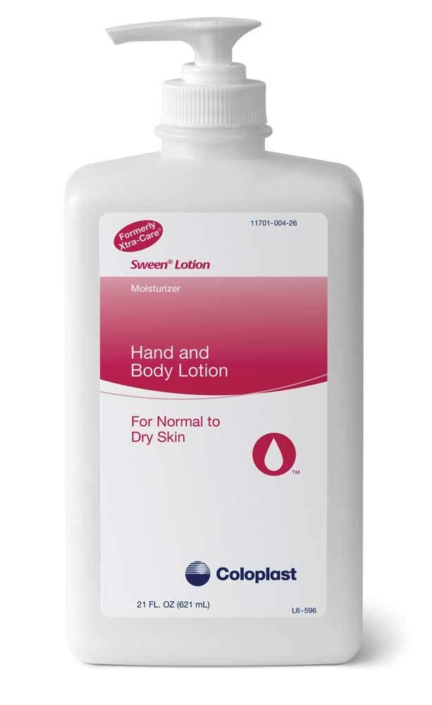 Coloplast Sween lotion pump bottle for daily hand and body moisturizing
