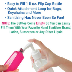Color Land 4pc set packaging, compact 1 oz bottles for on-the-go use.