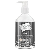 Color Lux Silver cleansing conditioner bottle ready for use, offering color and care.