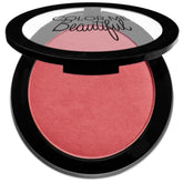 Color Pro Blush by Color Me Beautiful compact close-up shows sleek design and shade option