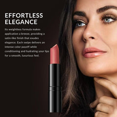 Color Me Beautiful Color Renew Lipstick hydrating formula keeps lips moisturized.