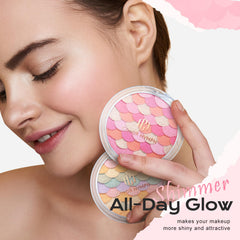 Color Nymph blush in soft pink blends effortlessly for natural color