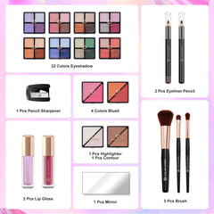 Color Nymph eyeshadow palette with 32 shades for versatile looks