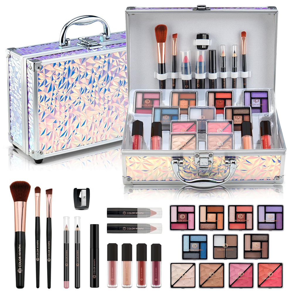 Color Nymph makeup kit with 35 eyeshadow colors for versatile looks.